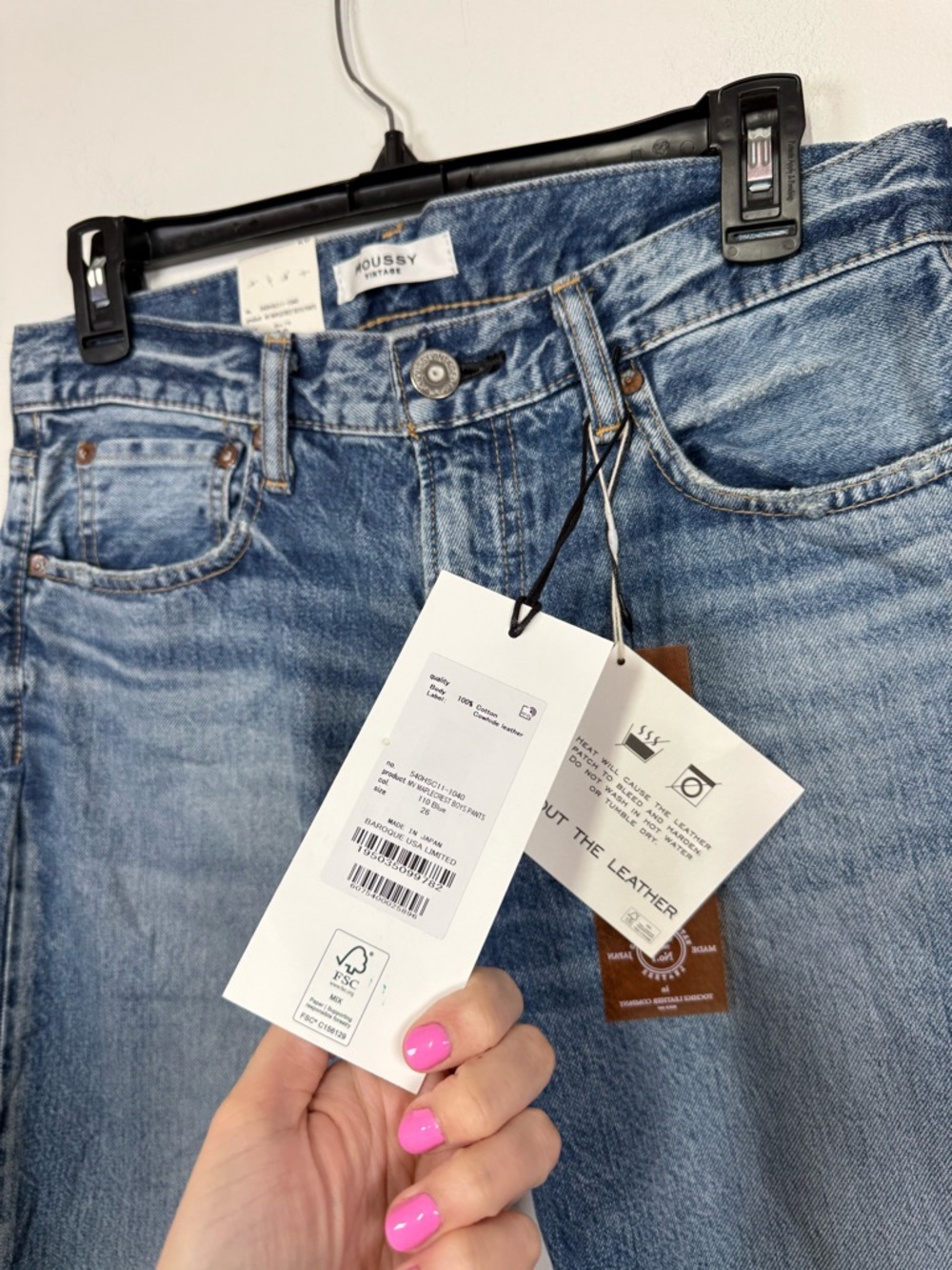 NEW Moussy Vintage Maplecrest Boys Jean in Blue 26 - Picture 6 of 6